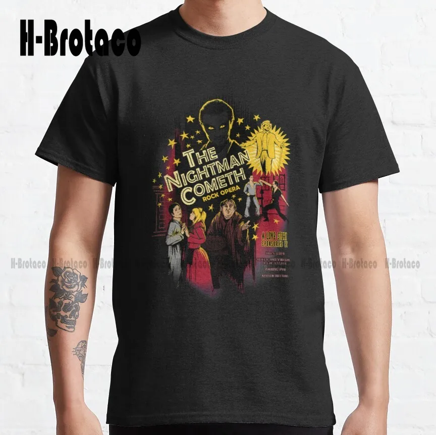 

Классическая футболка The Nightman Cometh на заказ, Aldult, Подростковая футболка унисекс с цифровой печатью, зеркальная футболка унисекс с цифровой пе...