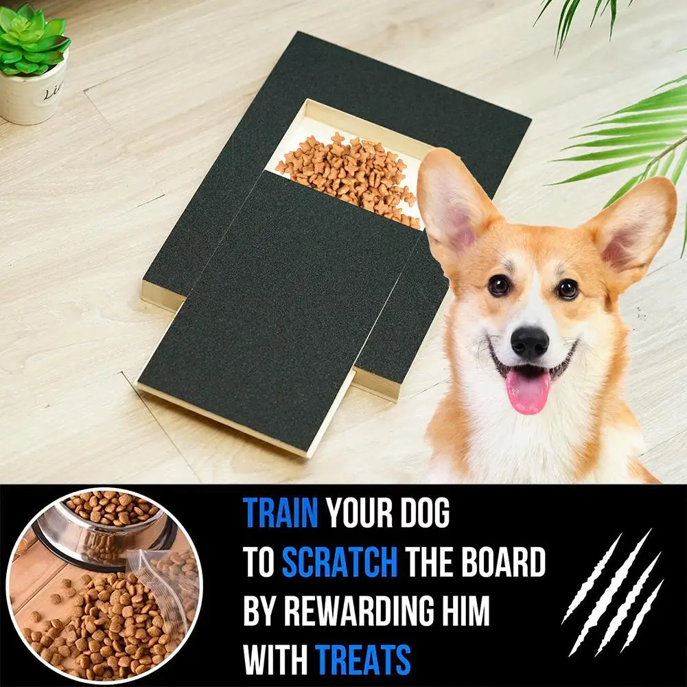 

Dog Cat Scratching Board Nail File Wooden Pull-out Dog Free Deck Sandpaper Nail And Clippers Dog Grinders Stress Nail F2T4
