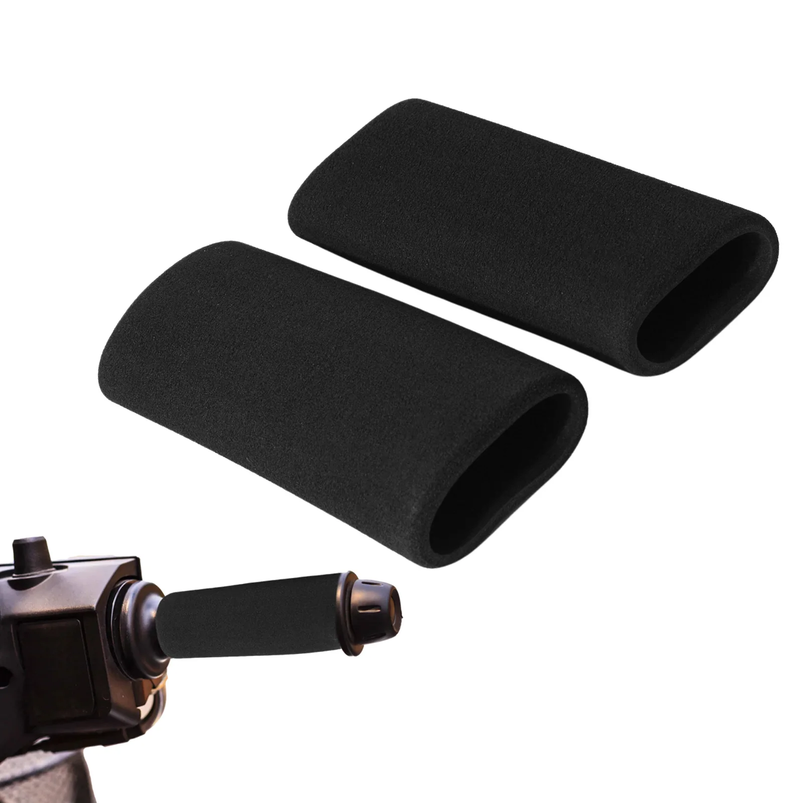 

Motorcycle Foam Handle Cover Non-Slip And Anti-Vibration Soft Handlebar Grip Cover Easy To Install Universal Motorbike