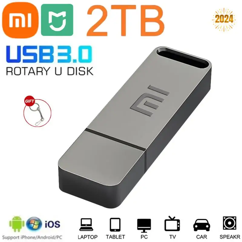 Usb-флеш-накопитель Xiaomi Mijia Usb 3 0 портативный металлический 2 ТБ