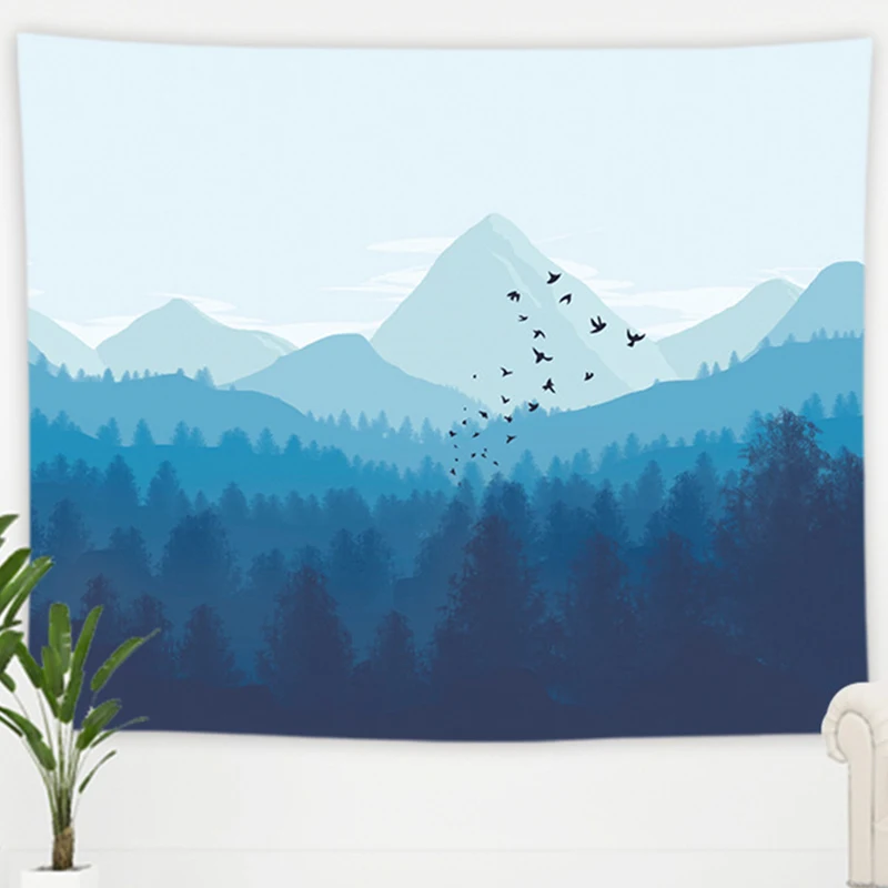 

Chinese Wind Tapestry Wall Hanging Beautiful Decoration Home Bedroom Wall Cloth College Dormitory Tapestry Wall Decoration