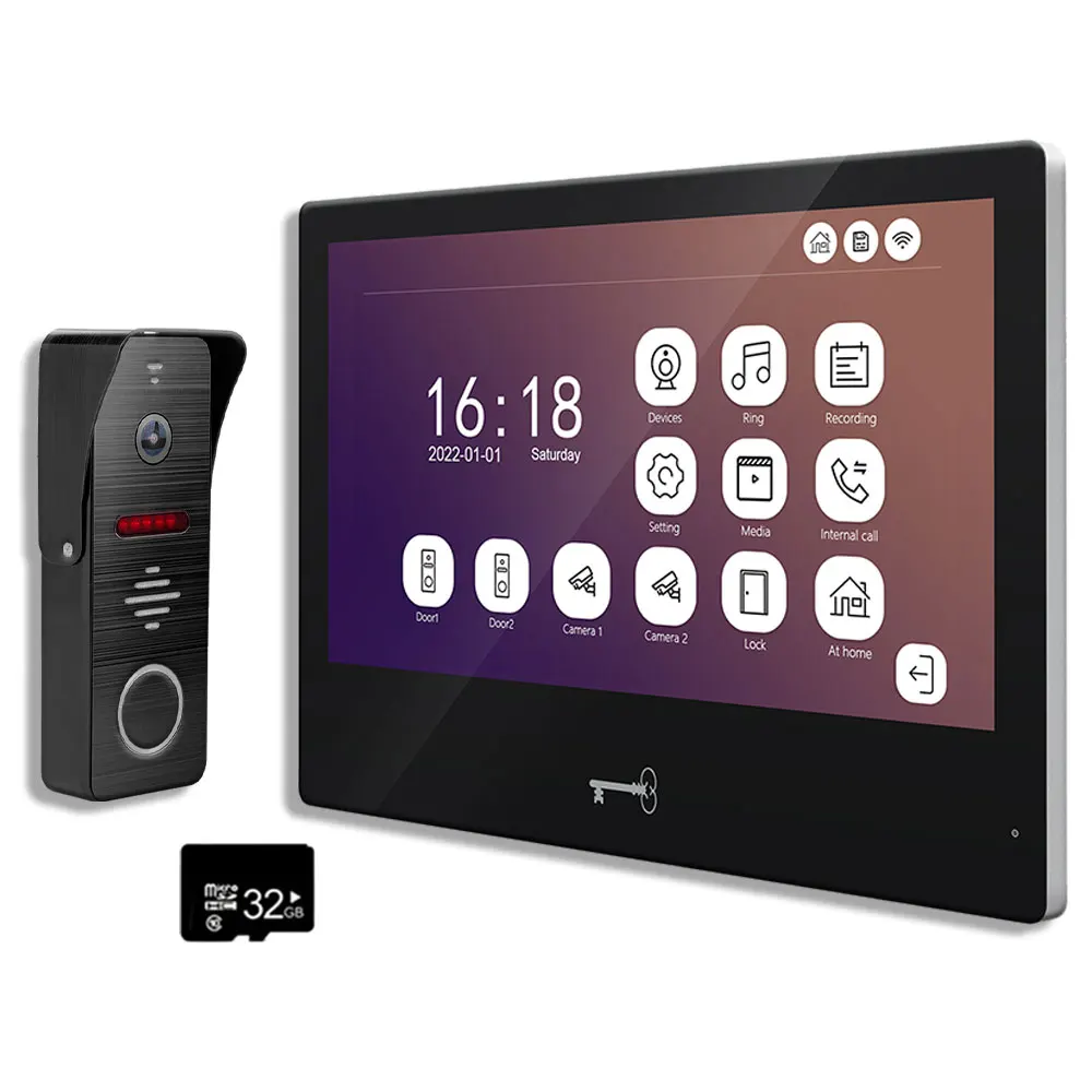 

Видеодомофон Interfone 10 дюймов проводной