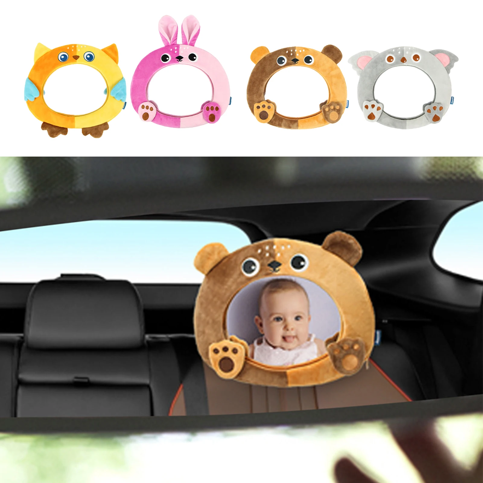 Infant Car Mirror Carseat Mirrors Rear Facing Infant Safety Car Seat Mirror For Rear Facing Small Mirror With Large Field Of