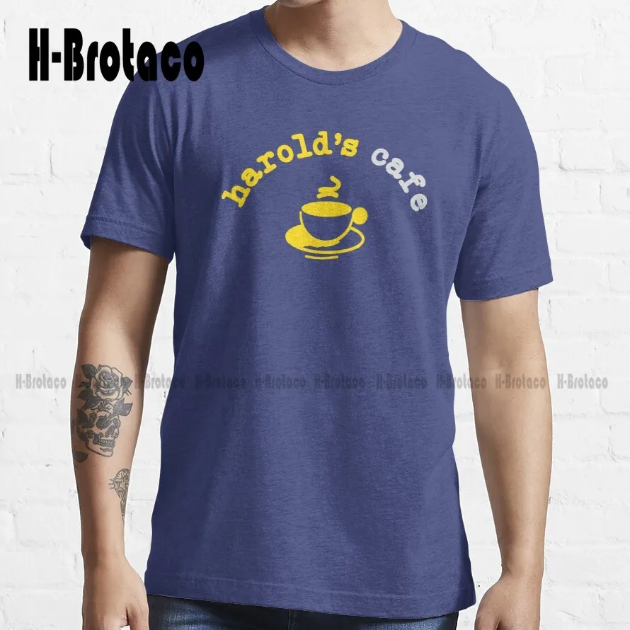 

Трендовая футболка harold Cafe, винтажные футболки на заказ, Футболки унисекс для подростков с цифровой печатью, женская футболка, сделайте ваш д...