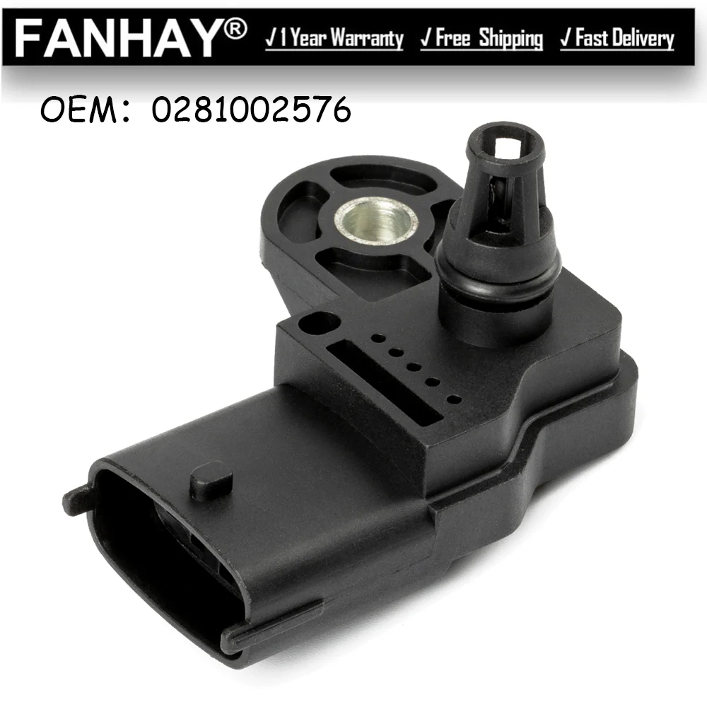

High Quality Intake Manifold Pressure MAP Sensor For Kamaz For Volvo For Ford For Renault Car Accessories 0281002576