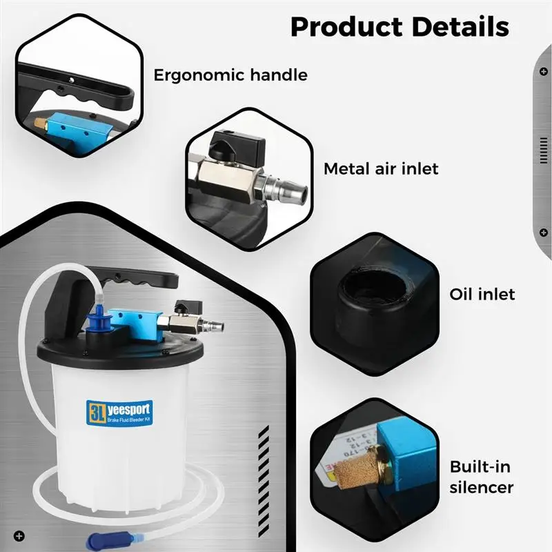 Набор для вакуумного тормоза 3 л пневматический тормозной жидкости сцепление