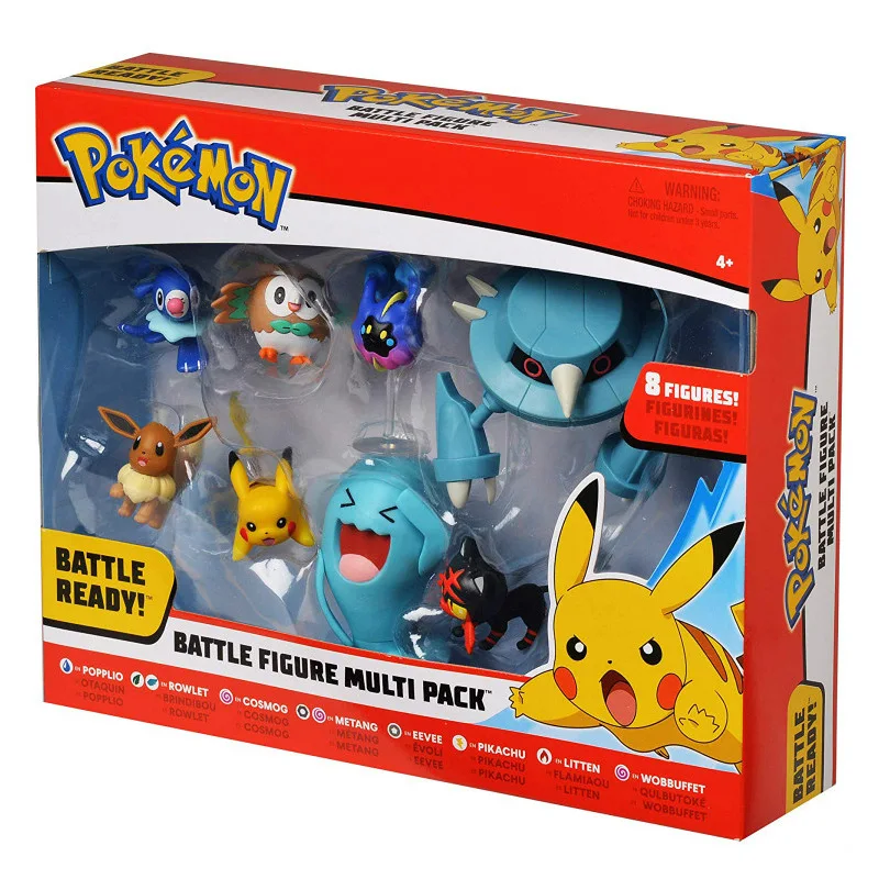 

Pokémon Battle Figure 8-Pack-Features Charmander,Bulbasaur,Squirtle,Mimikyu,Pikachu,Eevee,Umbreon,Espeon-Perfect for Any Trainer