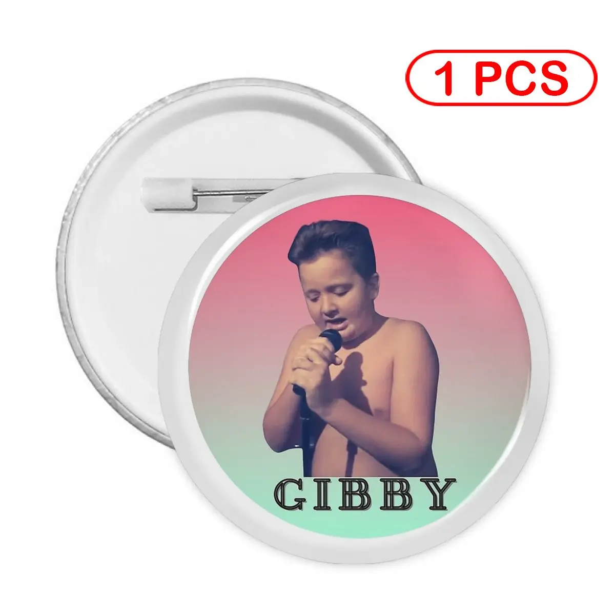 

Gibby Singing Funny Boy Pins Creative Brooch Jewelry Decor Metal Pin Badge Girl Child Broche Button Clothes Gift