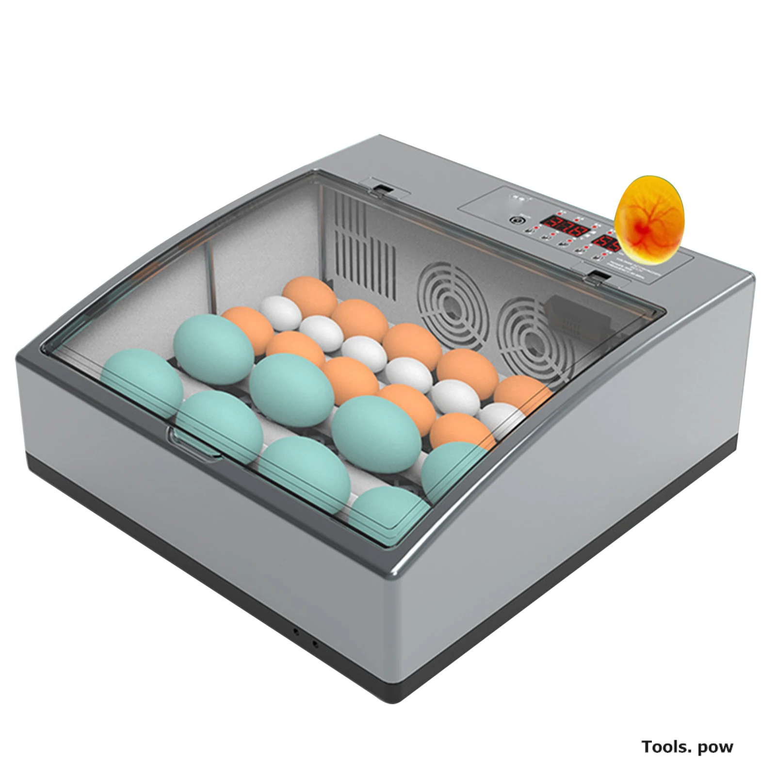 Fully Automatic 16/24Pcs Incubator Digital LED Flip Egg Poultry Incubator Chicken, Duck, Goose Egg Incubator Machine EU/US/UK/AU