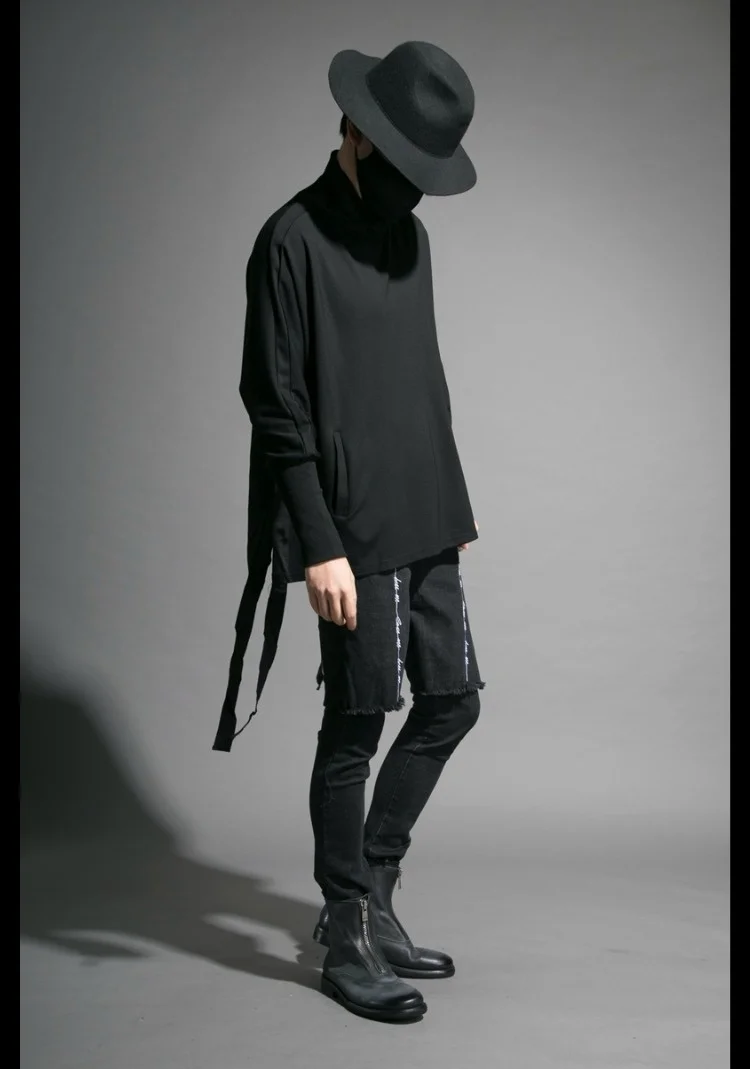 Мужской простой короткий свитер большой весенне-осенний индивидуальный дизайн