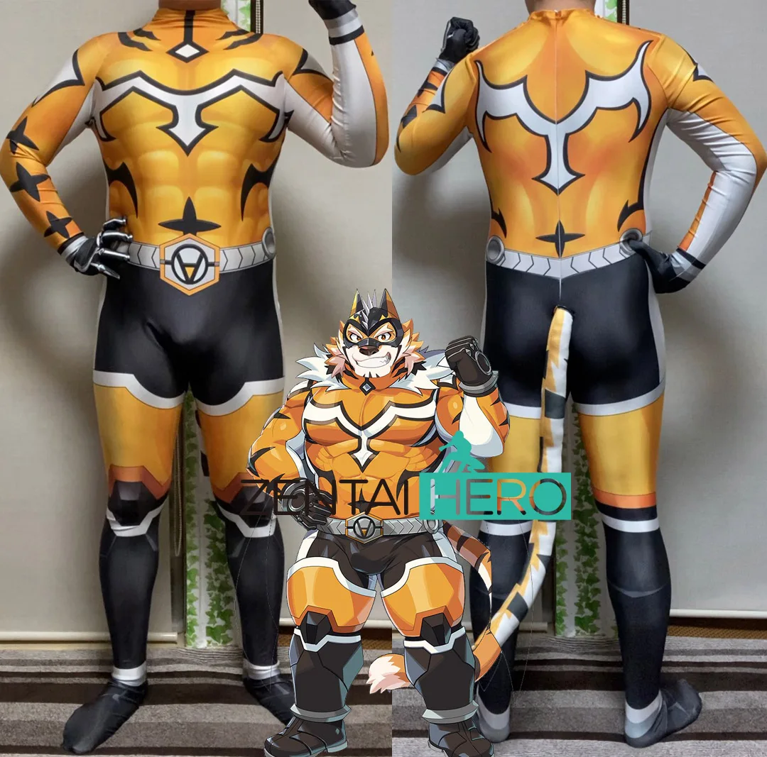 

New Arrival 3D Print Live A Hero Cosplay Costume Ryekie Strong Lycra Spandex Zentai Bodysuit