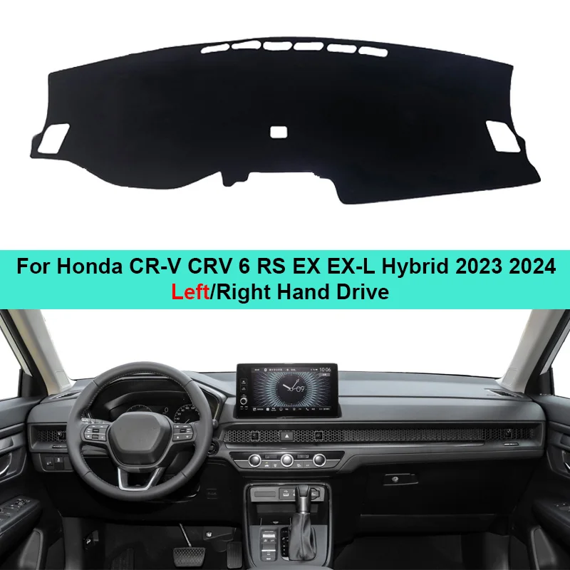 

2 Layer Car Dashboard Cover Carpet Dashmat For Honda CR-V CRV 6 RS EX EX-L Hybrid 2023 2024 Dash Mat Cushion Anti-sun Sun Shade