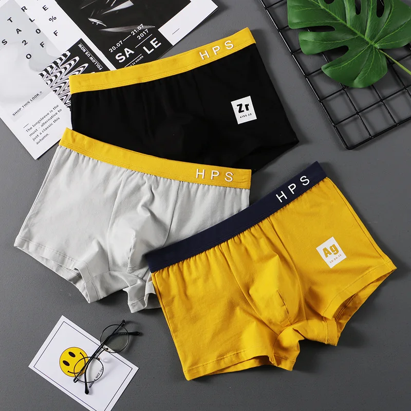 Brand 40s Cotton Boxer Men Underwear Interior Hombre Mens Boxers Cuecas Masculinas Man Calzoncillos M-3XL Underpants Panties