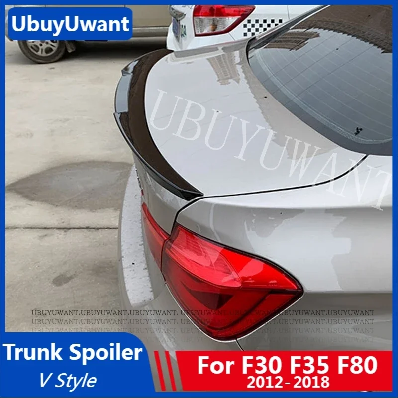 

UBUYUWANT V-образный задний спойлер для BMW F30 F35 F80 M3 3 серии 2012-2018 ABS хвостовой багажник крыло украшение автомобиля