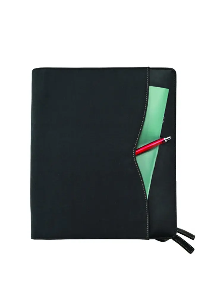 

BLACK ZIP-AROUND PADFOLIO