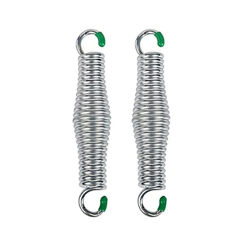 

2PCS Hammock Chair Springs Premium Porch Swing Springs Can Hold Up To 1300 Lbs Heavy Duty Chrome Plated Springs For Hammock Chai
