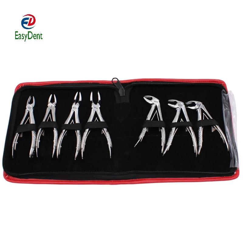 

High Quality Stainless Steel Dental Forceps Children's Tooth Extraction Pliers Kit Orthodontic Dental Surgical Instrument