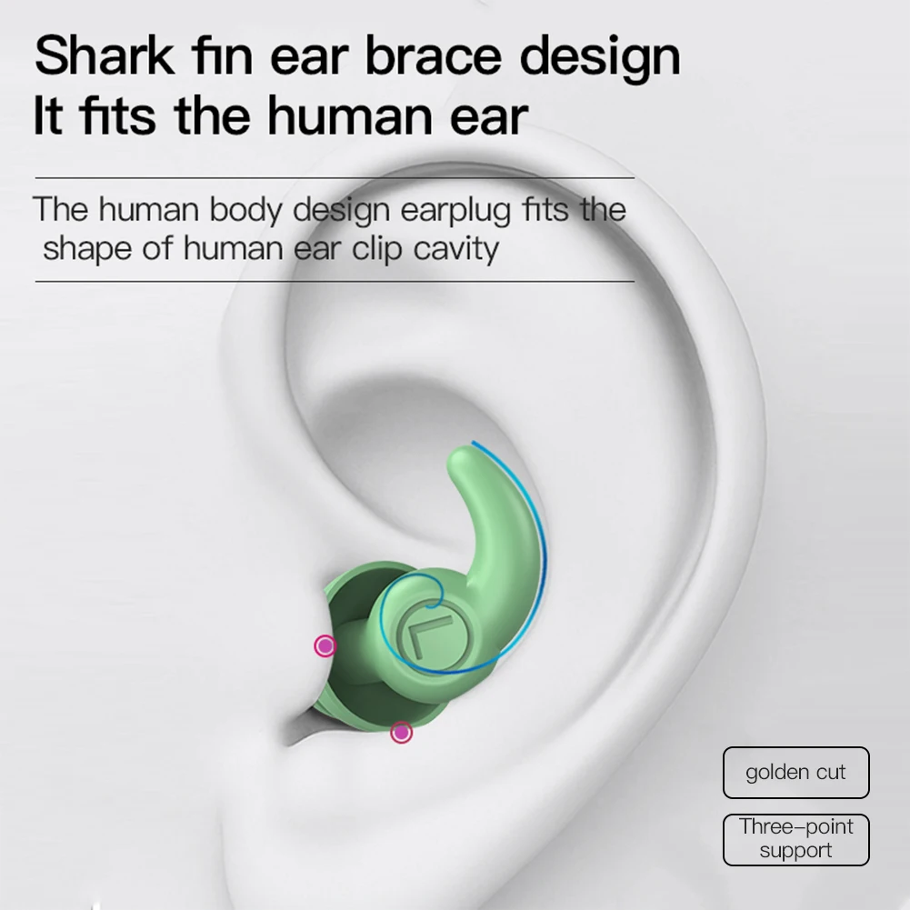 Силиконовые звукоизоляционные беруши шумоизоляция мягкие водонепроницаемые