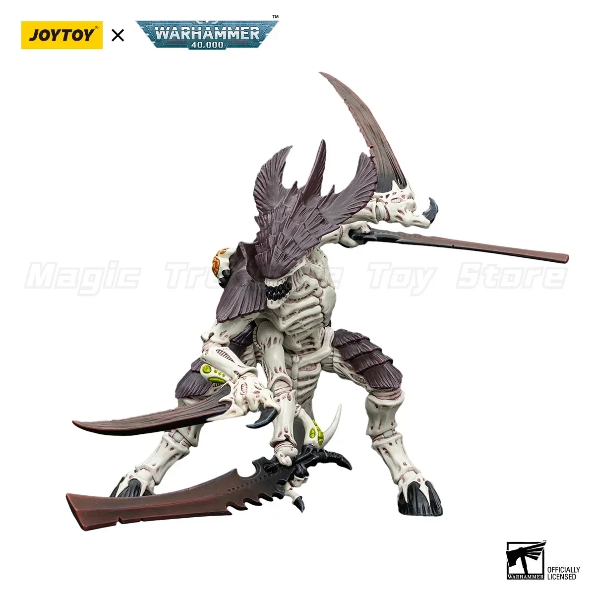 Фото 【MT】Доставка за 24 часа JOYTOY Warhammer 40K Tyranids Hive Fleet Leviathan Tyranid Warrior Bonesword 2 1/18 Фигурка №1
