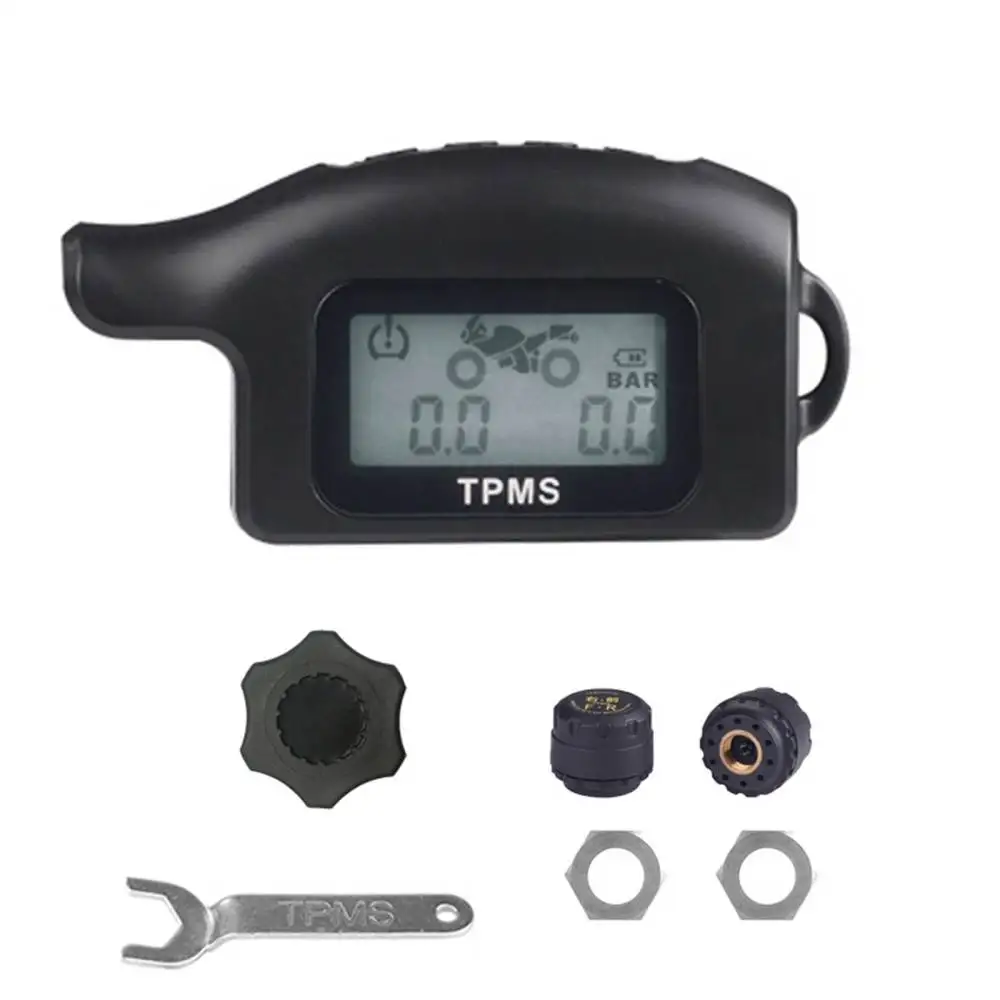 

Портативный детектор давления в шинах мотоцикла, приемник TPMS с ЖК-экраном