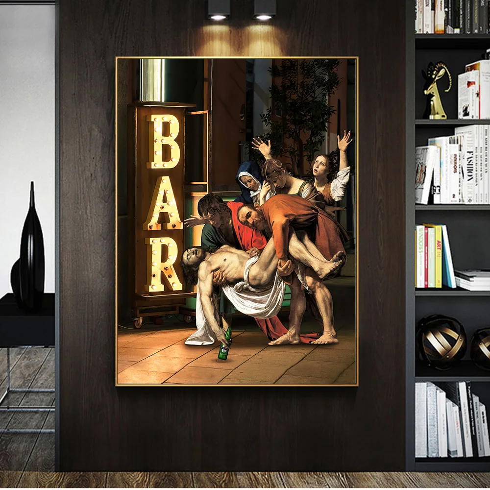 

Christian Jesus Funny Classical Art Canvas Paintings on the Wall Art Posters and Prints BAR Abstract Pictures Home Decoration