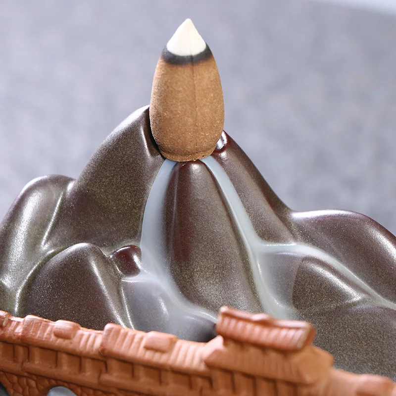 Украшение дома керамический мост для благовоний с обратным потоком альпийская