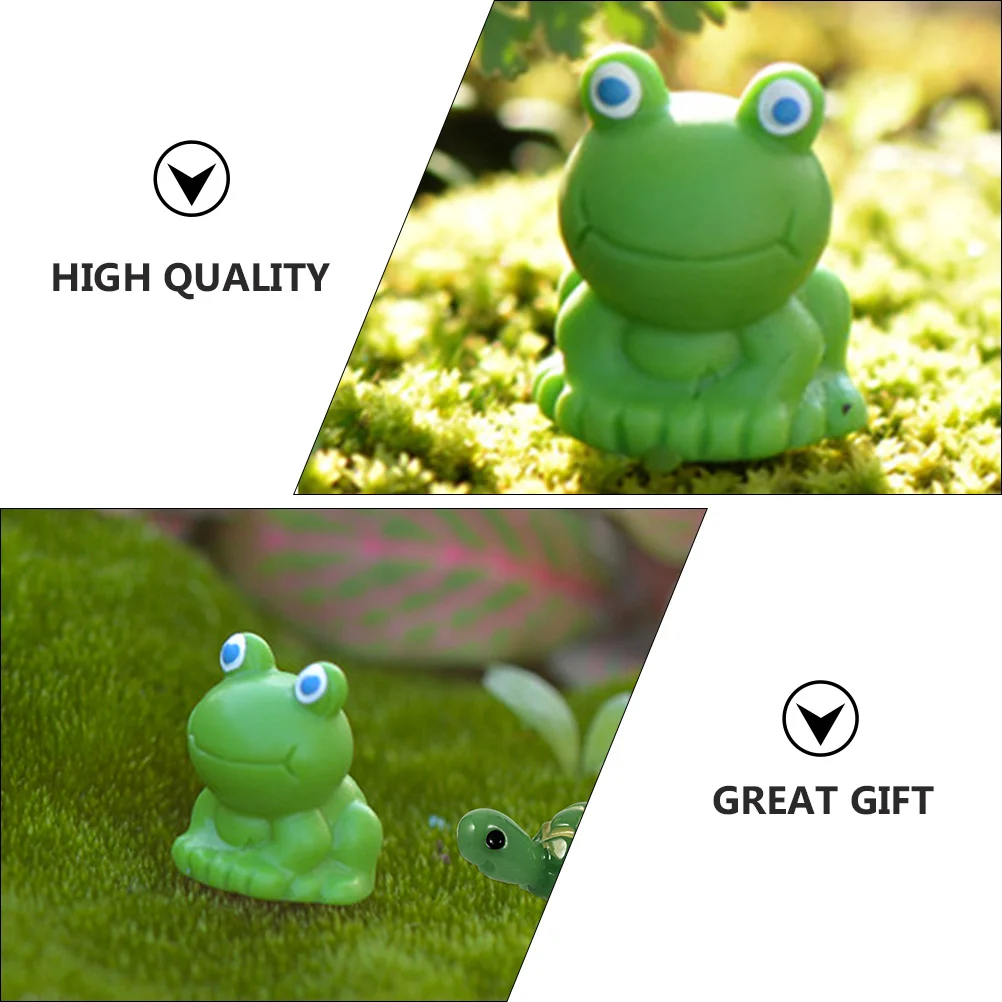 6 шт. горшки для растений лягушки ландшафтный дизайн украшения миниатюрные