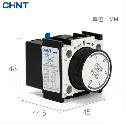 Оригинальный контактор CHINT вспомогательный контакт с задержкой питания F5-D2 F5-T2 TO