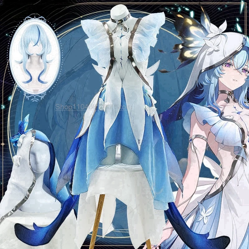 Костюм для косплея Шорроцевар парик игра волны электронное платье Крисница