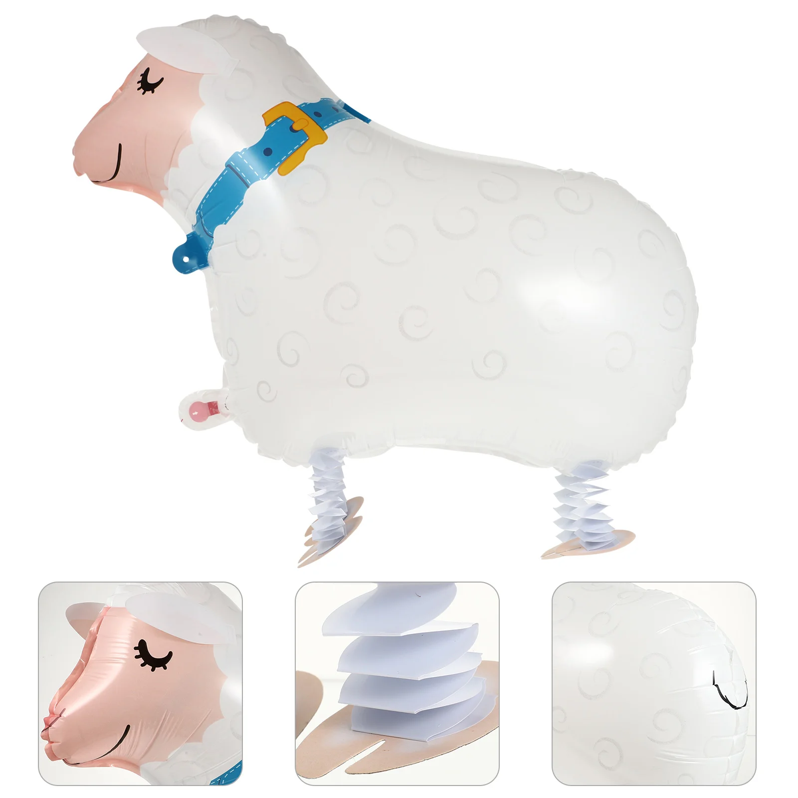

Balloons Animal Balloon Walking Farm Party Sheep Air Themed Pet Birthday Walker Kids Aluminum Supplies Decorations Helium