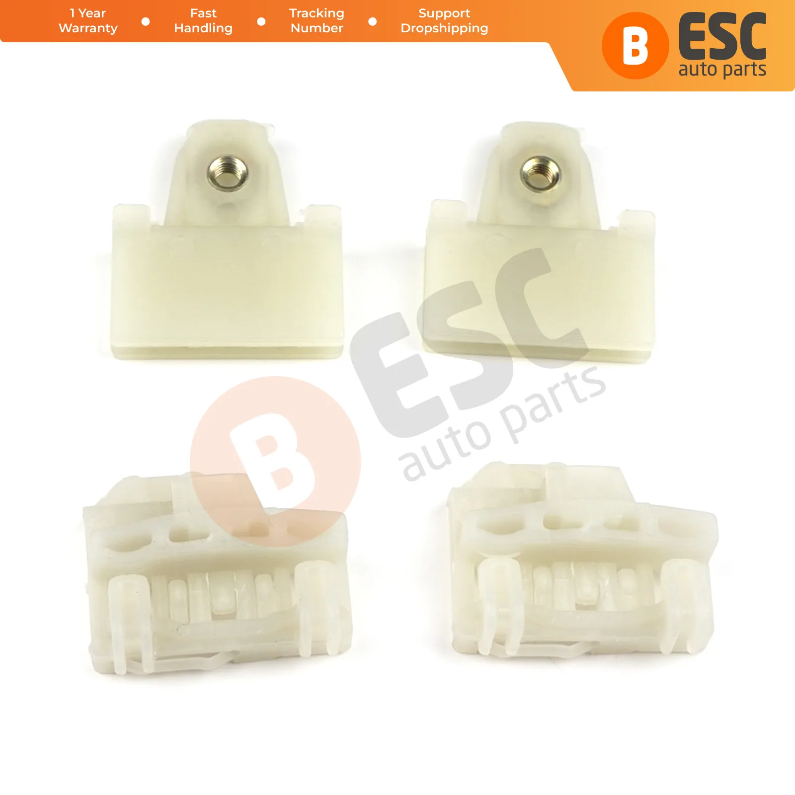

Автозапчасти ESC EWR46 + EWR5022, 4 шт., зажимы оконного регулятора слайдер, соединители, передняя левая дверь для Pontiac Oldsmobile