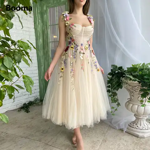 Женское кружевное платье-макси Booma, длинное ТРАПЕЦИЕВИДНОЕ ПЛАТЬЕ с цветочной вышивкой, для свадебной вечеринки, выпускного вечера