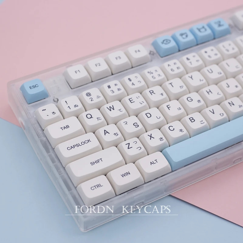

138 клавиш PBT, сублимационные колпачки для клавиш XDA, профиль морской соли, механическая клавиатура