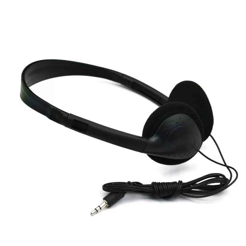 

1PCS Black 3.5mm Plug Wired Stereo Headset Noise Cancelling Earphone Gaming Headset for Computer Laptop Desktop