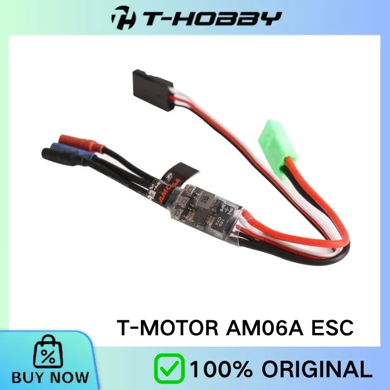 Фото 1-2S ESC для самолета F3P: T-Motor AM06A 6A BLHeli_S, ультралегкий бесколлекторный регулятор скорости для радиоуправляемых моделей самолетов для использования в помещении. №2