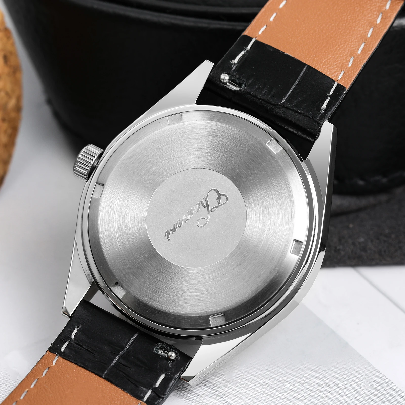 Chameri GS04 Ретро Часы Кварцевые VH31 Механизм Сапфировое Стекло Нержавеющая Сталь 100M