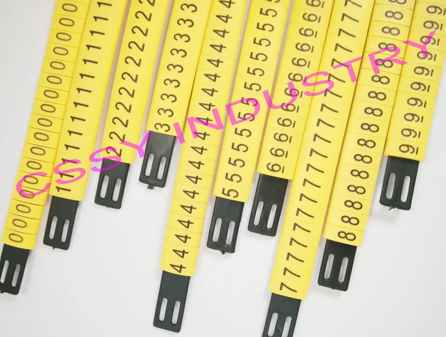 

12 шт./партия, фломастеры для кабелей 0-9 +- 12