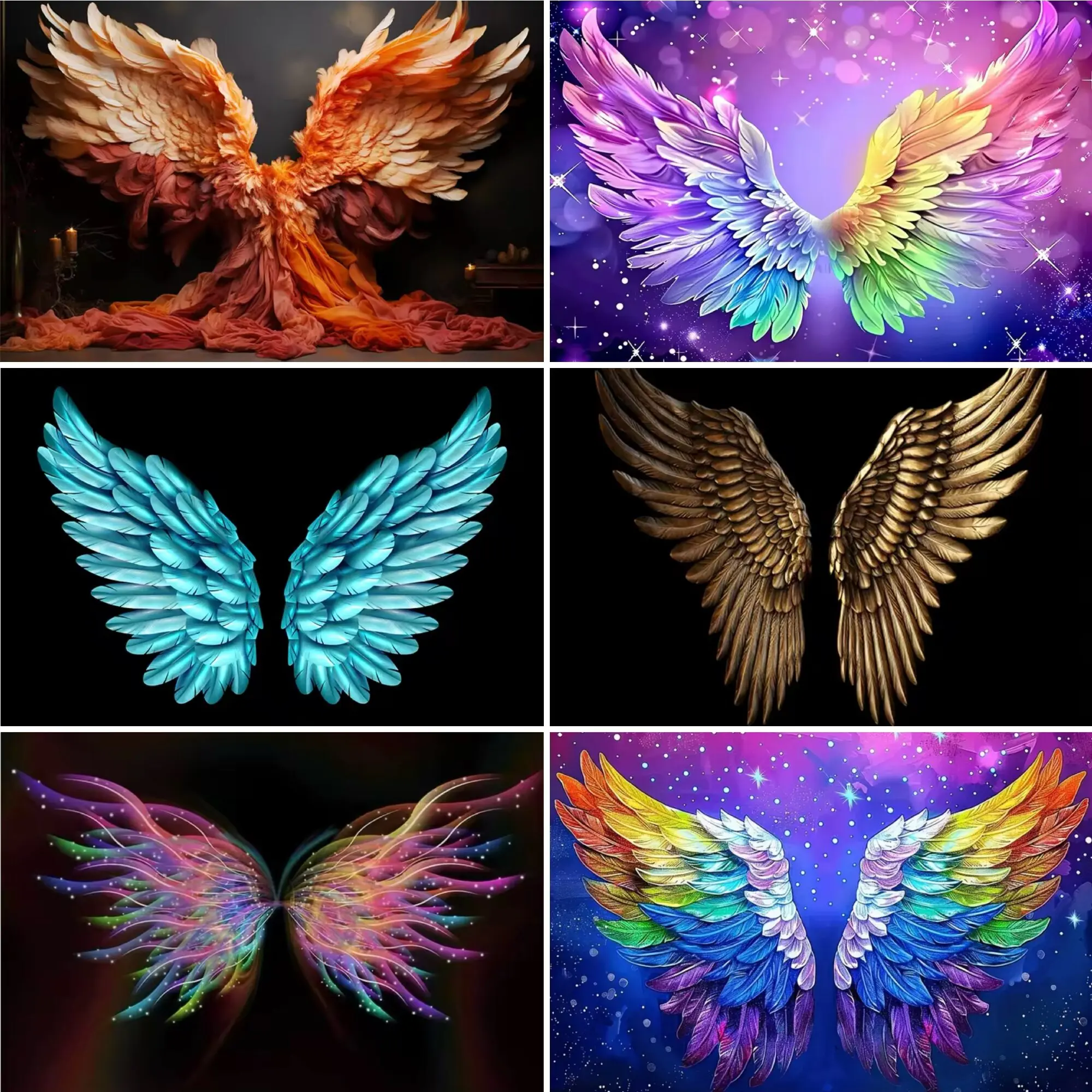 Umi Крылья Ангела тематический фон радужные крылья Новорожденные Беременные