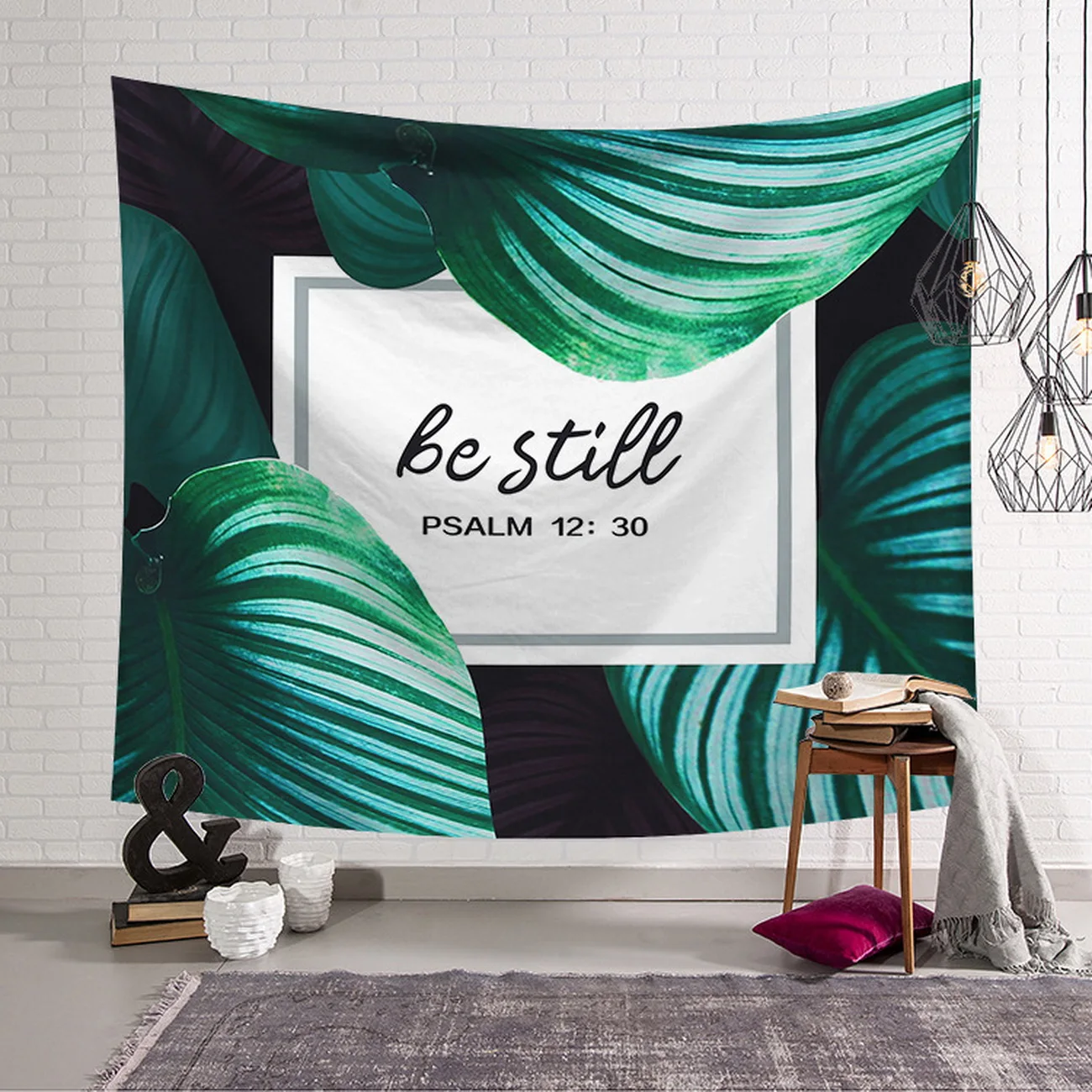 

Комнатный декор в минималистичном стиле, настенный декоративный гобелен в стиле бохо, цветок, лист, кантуловеры