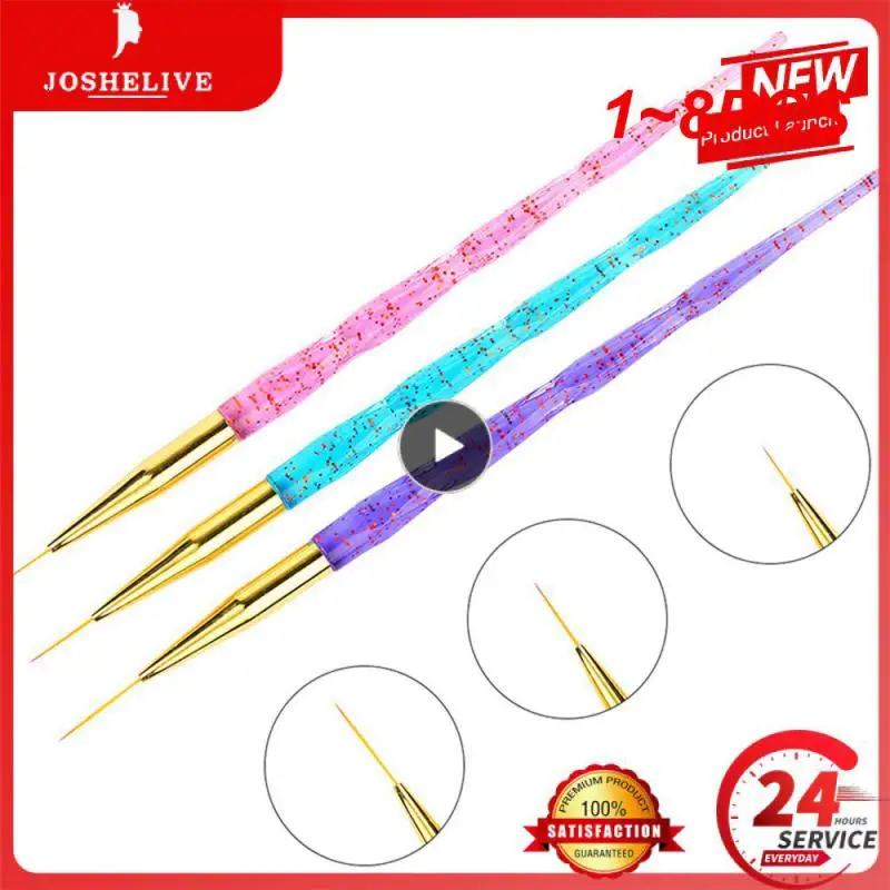 

1-8 шт., кисти для маникюра, в полоску