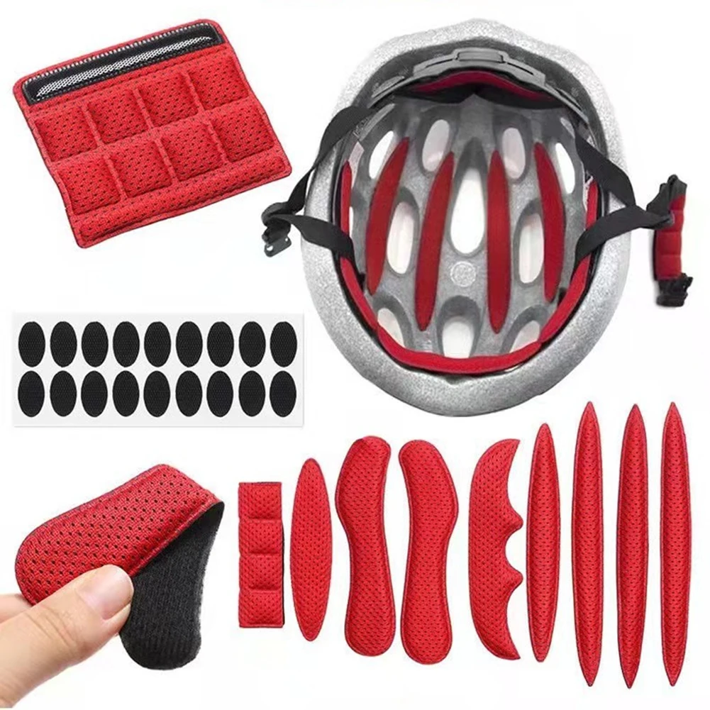 

Bike Helmet Liner Replacement Kit 9 Pieces Black Bike Liner Sponge EVA For Outdoor Sports Cycling Motorcycle Bicycle Accessories