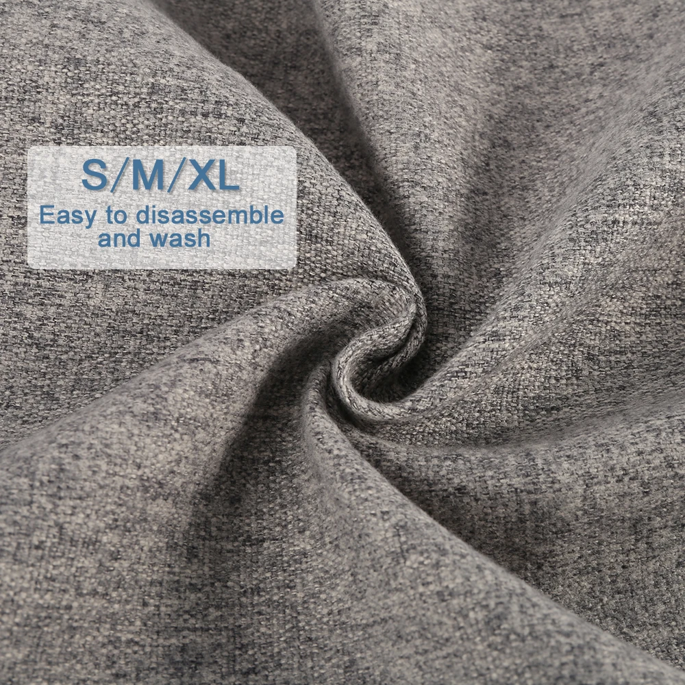 Чехол для дивана однотонные чехлы стульев без наполнителя льняная ткань мешок