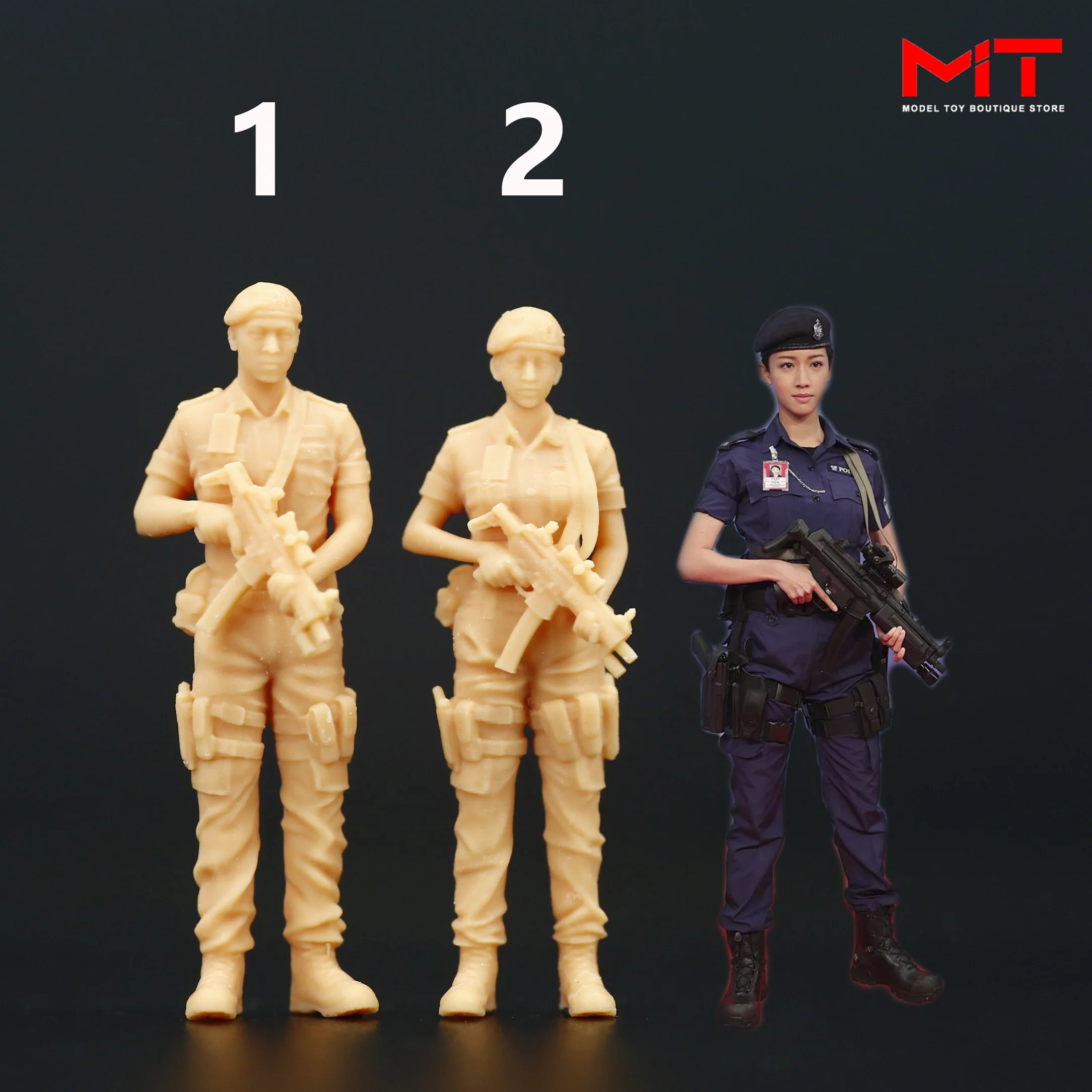 Диорама с 3D принтом 1/87 1/64 1/43 A279 HK Фигурки полицейского Миниатюры Песочный стол