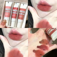 3 colors lipstick velvet matte set liquid lipstick waterproof nude lip gloss long lasting sexy women lip tint mud cosmetics kit