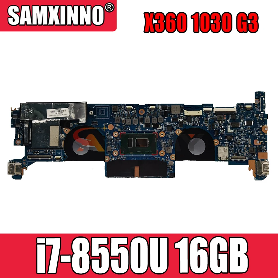 

Akemy DA0Y0PMBAF0 For HP ElitebooK X360 1030 G3 laptop mainboard motherboard with i7-8550U CPU GM 16GB RAM test 100% OK