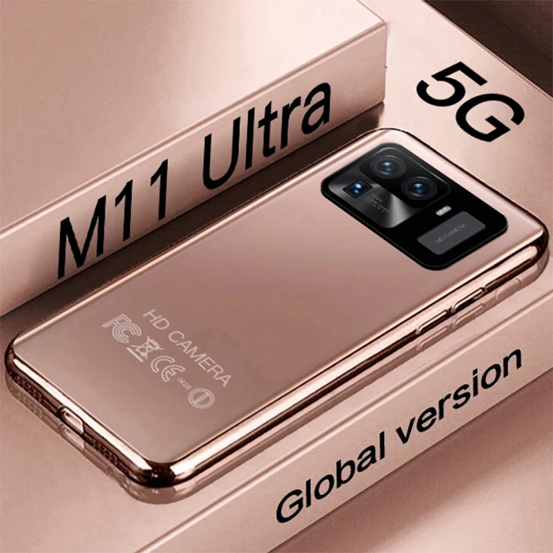 

M11 Ultra Global Smartphone 7.3 inch Android 10.0 6800mAh 16GB RAM 512GB ROM 24+48MP Camera 4G 5g Network Unlock Mobile Phones