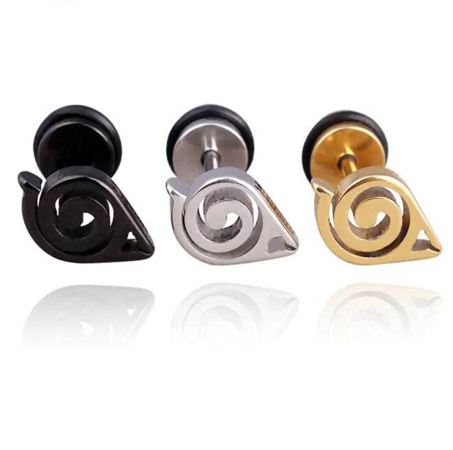 Серьги-гвоздики WKOUD в стиле панк из нержавеющей стали для мужчин и женщин