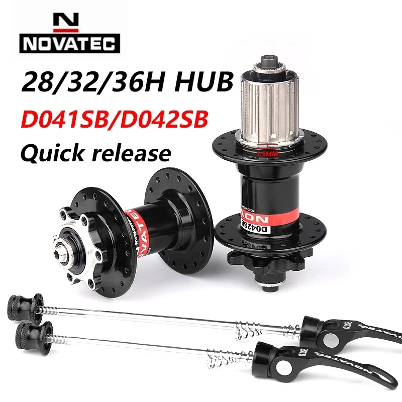 

Novatec D041SB D042SB Hub MTB Bicycle Disc Card Brake Hub 32 Holes Red Black 8/9/10/11 speed Mountain bearing Hubs