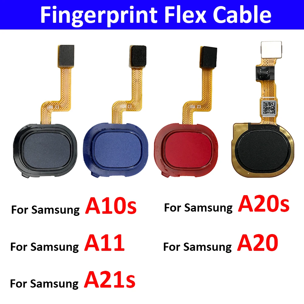

New Home Button FingerPrint Touch ID Sensor Flex CableFor Samsung A10S A107 A107F A20S A207 A207F A11 A20 A21s Replacement Parts