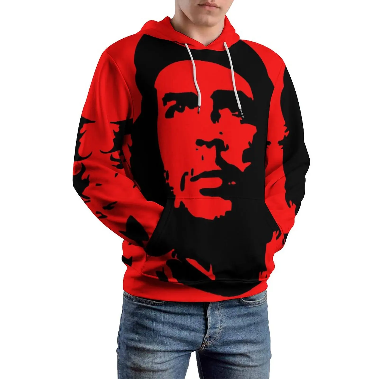 

Повседневные толстовки Ernesto Che Guevara, корейская модная Толстовка знаменитостей, унисекс, с длинным рукавом, ретро, одежда на заказ, большой размер 5XL 6XL